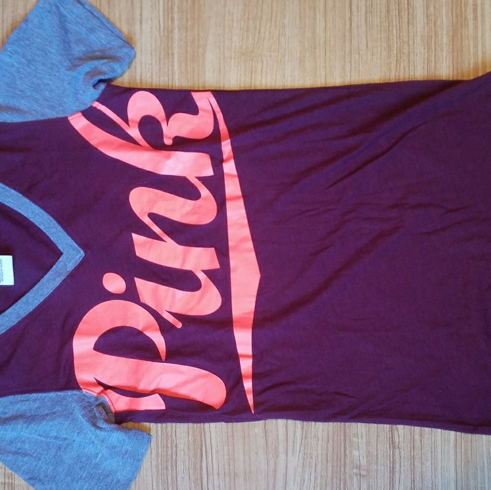 Pink v neck tshirt